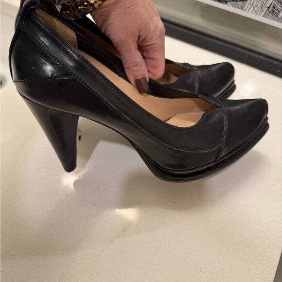 CNC Costume National Women's Black Leather Shoes Size 40, women’s 9.5 - Picture 8 of 14